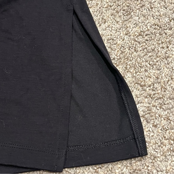 NWT Old Navy Black Tie Waist Fitted Midi Dress - XS Petite - Picture 4 of 6